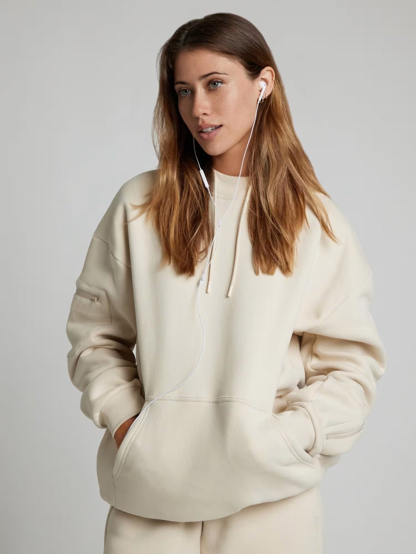 Damen entspannender Hoodie mit integrierter Schlafaugenmaske Krohn-e