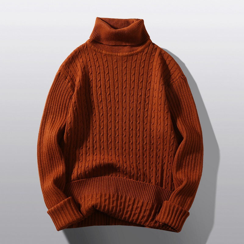 Damen Strickpullover mit hohem Kragen und Rippenmuster Krohn-e