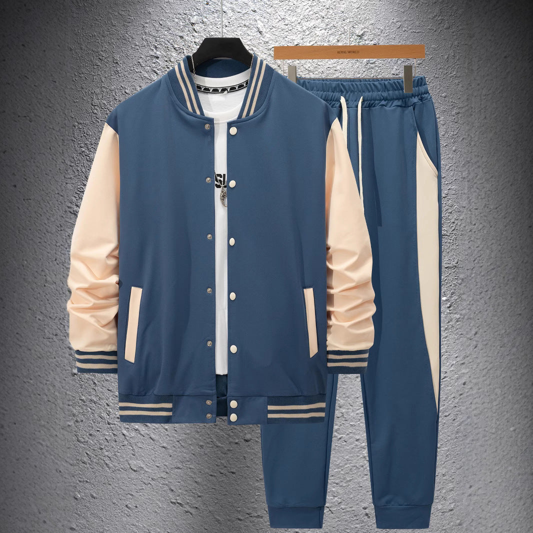 Herren Sportliches Sweat-Anzug-Set mit gestreiften Details Krohn-e