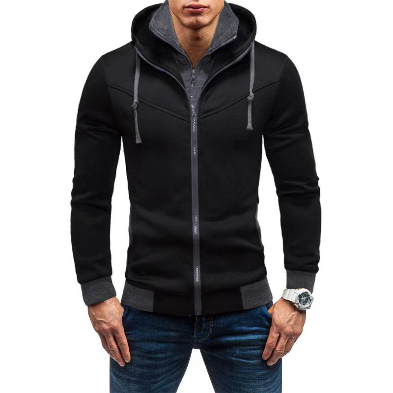 Herren Fleece-Kapuzenjacke mit stylischem Design und praktischen Taschen Krohn-e