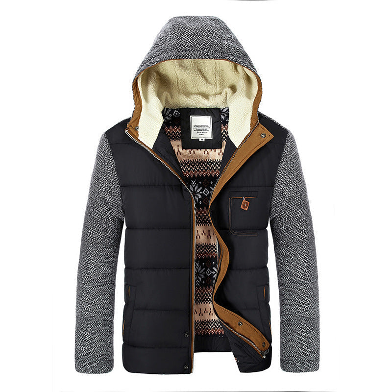 Krohn-e | Herbst gefütterte Jacke mit Kapuze