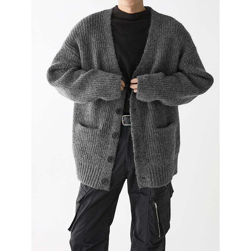 Herren Grobstrickjacke mit praktischen Taschen und stylischem Design Krohn-e