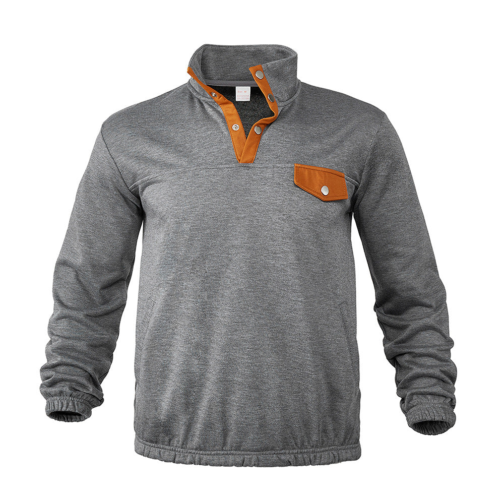 Herren modisches Sweatshirt mit Kragen details Krohn-e