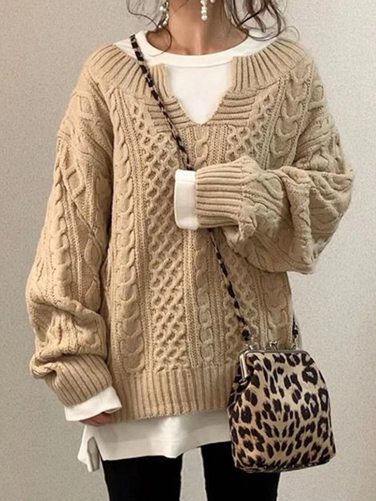 Damen Strickpullover mit strukturiertem Muster Krohn-e