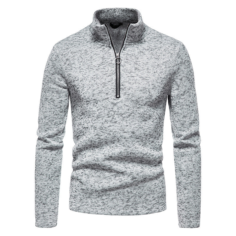 Herren sportlicher Pullover mit hohem Kragen und innovativem Reißverschluss Krohn-e