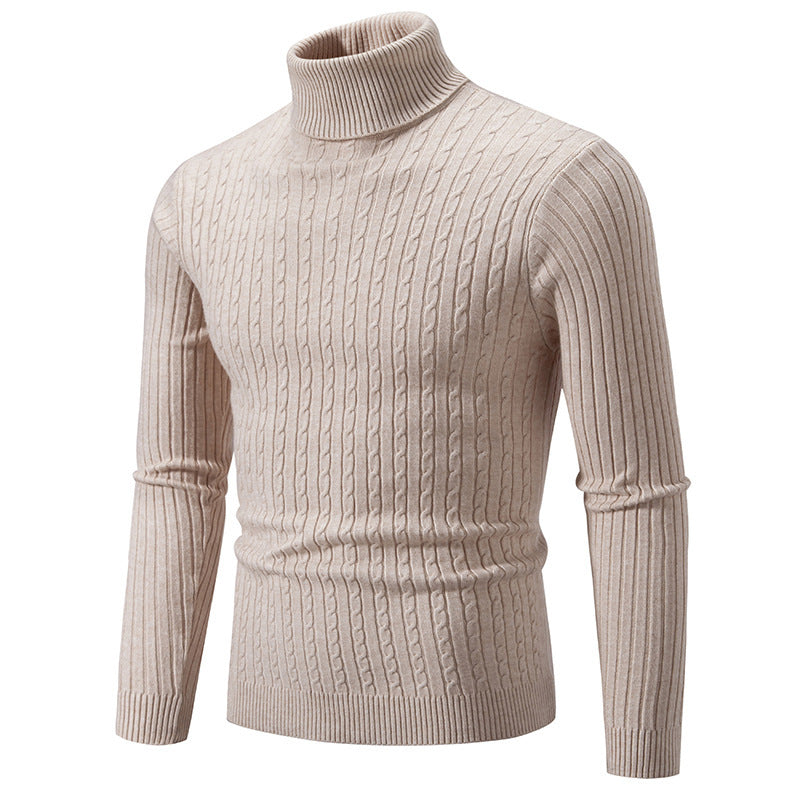 Herren stilvoller Rollkragenpullover aus feinem Strick Krohn-e