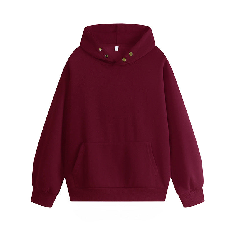 Damen Kapuzenpullover mit innovativem Schnitt und praktischen Druckknöpfen Krohn-e