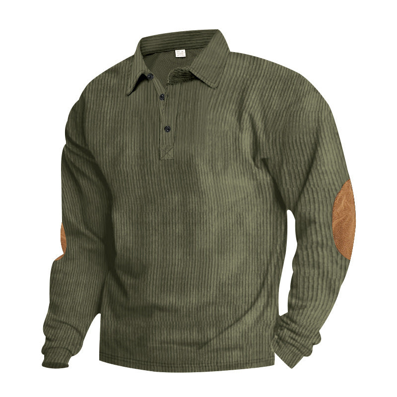 Herren Langarm Hemd mit strukturiertem Design Details Krohn-e