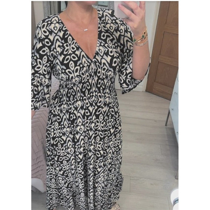 Lockeres, langes Strandkleid von Fudus für entspannten Urlaub