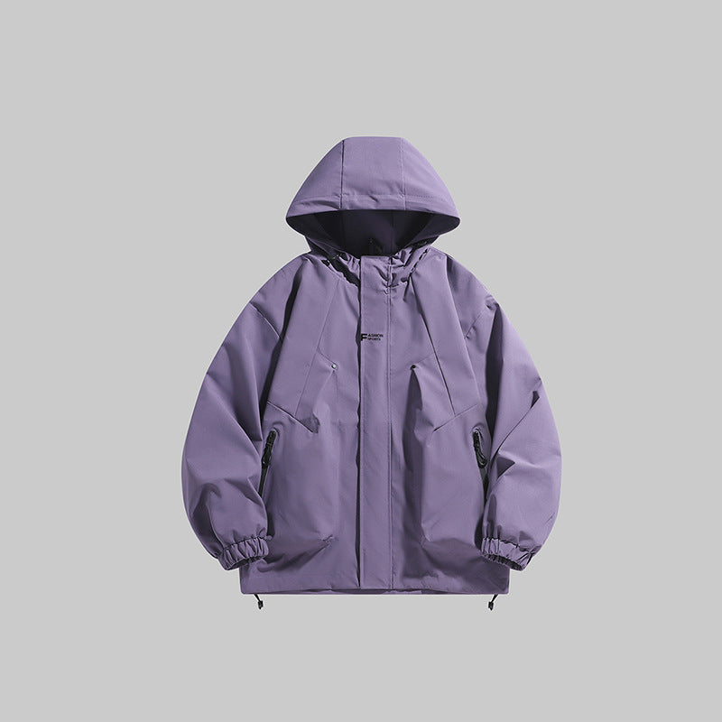 Herren multifunktionale Winterjacke mit isolierendem Fleecefutter und verstellbarer Kapuze Krohn-e