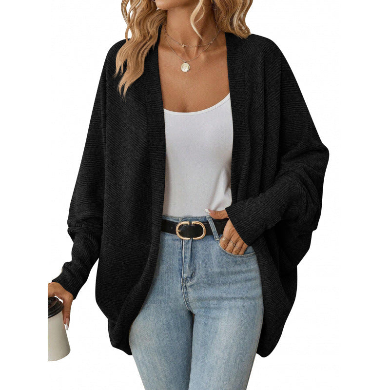 Damen lässige Strickjacke mit oversized Schnitt und lässigen Ärmeln Krohn-e
