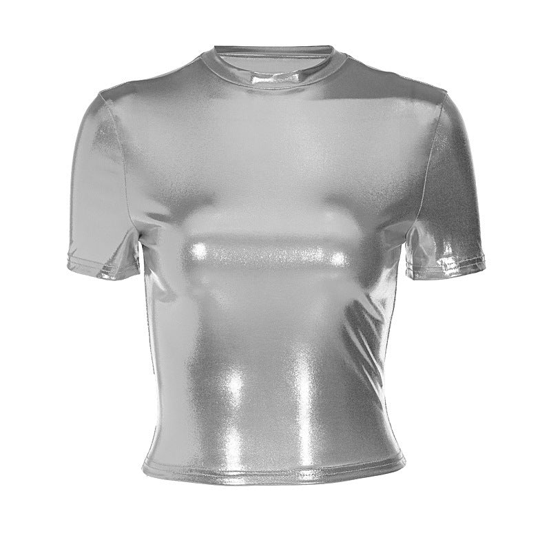 Slim Fit Fudus Metallic Spring T-Shirt