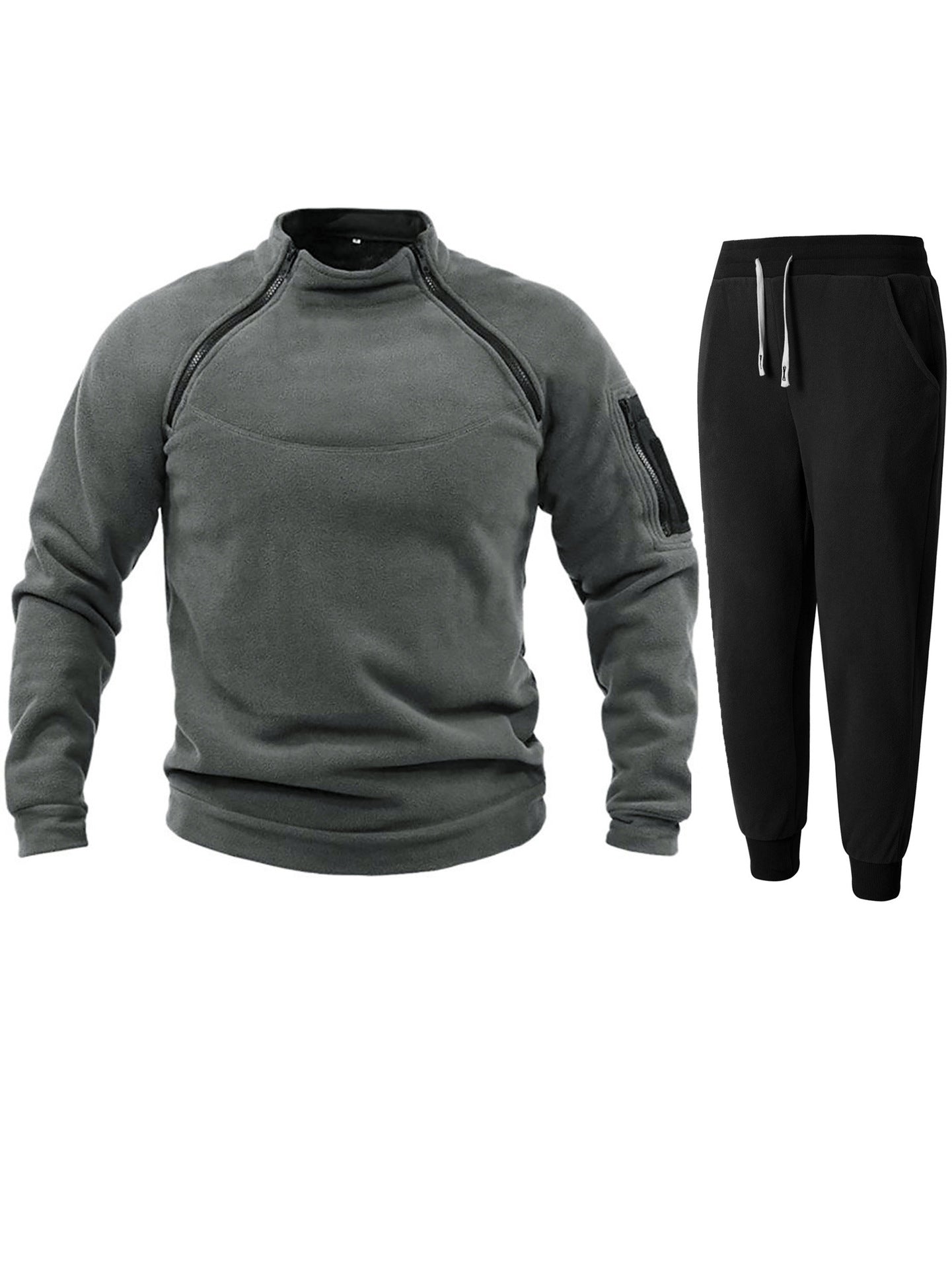 Herren Funktions-Fleecejacke mit elastischen Sporthosen Krohn-e