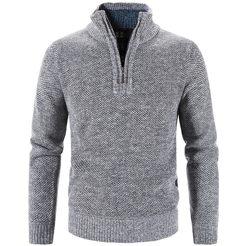 Herren modischer Rollkragenpullover mit elegantem Reißverschluss Krohn-e