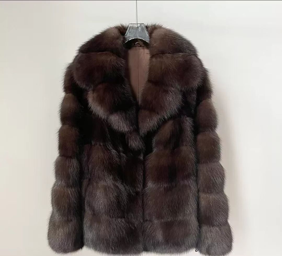 Damen luxuriöse und warme Kunstpelzjacke Krohn-e