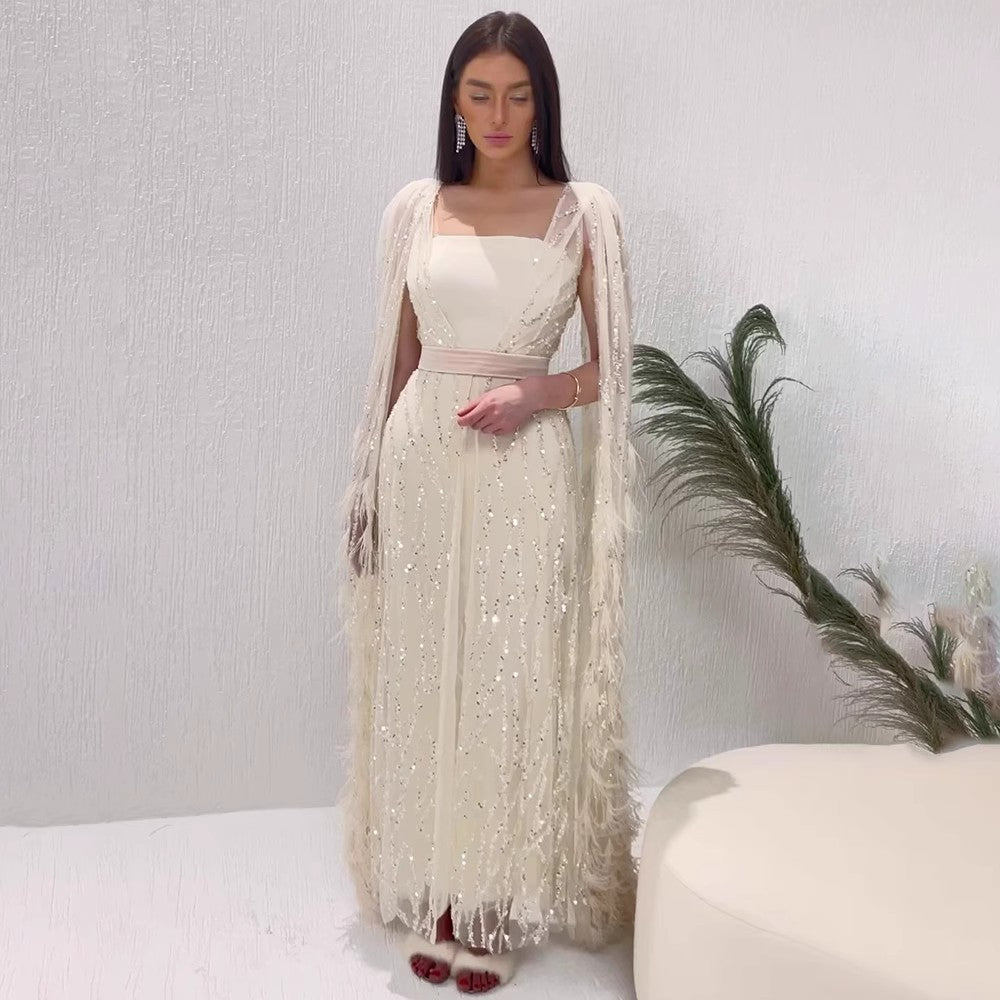 Fudus: Elegantes, sexy Bankettkleid mit langem Rock