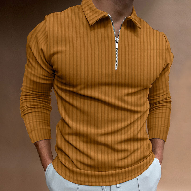 Herren modischer Poloshirt mit Reißverschluss Krohn-e