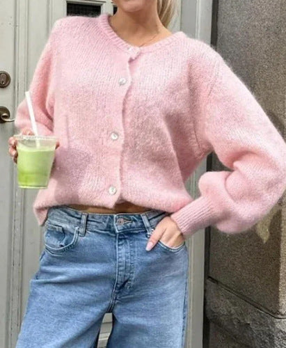 Damen kuscheliger Cardigan aus weichem Mohair Krohn-e