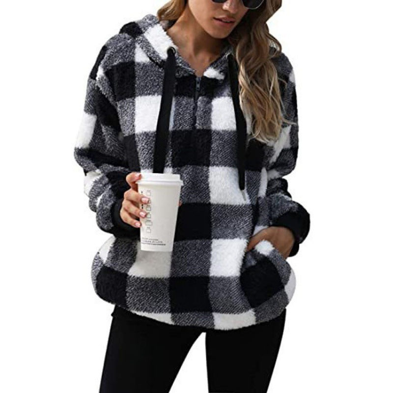 Damen kuschelige Fleece-Hoodie Krohn-e