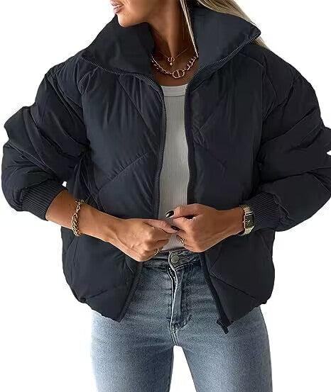 Damen Wärmeisolierte Steppjacke mit hohem Kragen und elastischen Bündchen Krohn-e