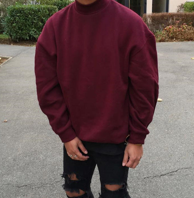Herren Oversized Pullover mit Stehkragen und weichem Innenfutter Krohn-e