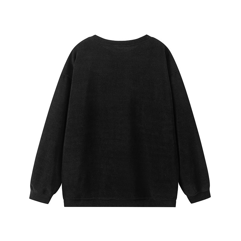Damen lässiger Sweatshirt mit feiner Rippstruktur und komfortablem Schnitt Krohn-e