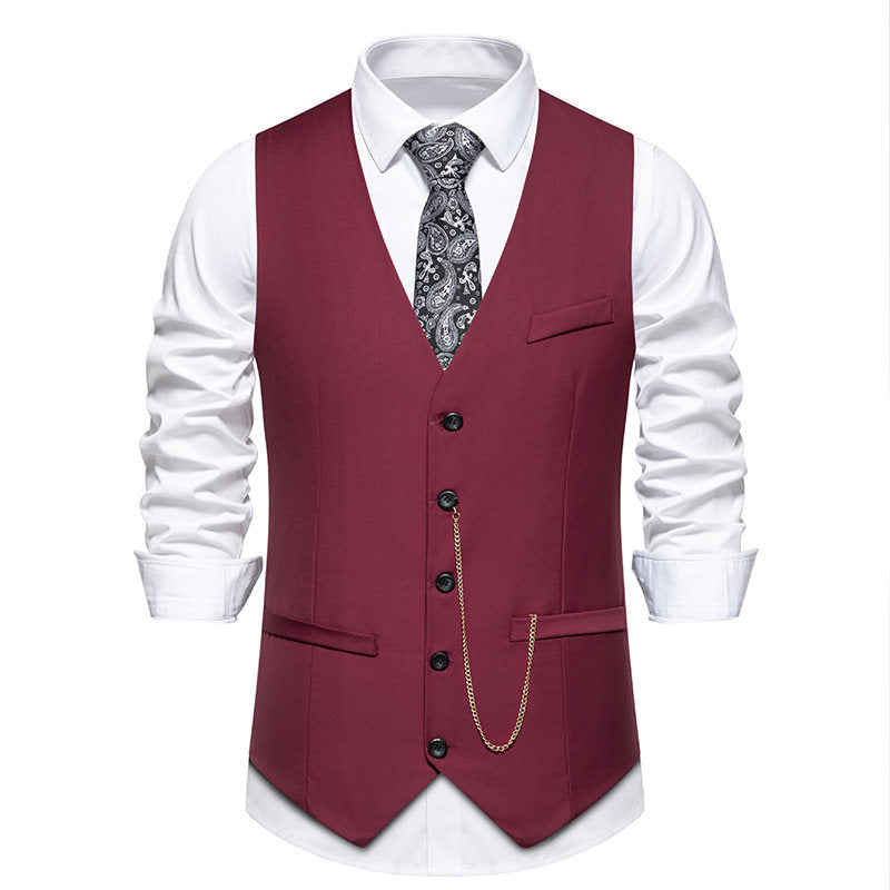 Herren elegante Anzugweste im klassischen Design mit modernen Akzenten Krohn-e