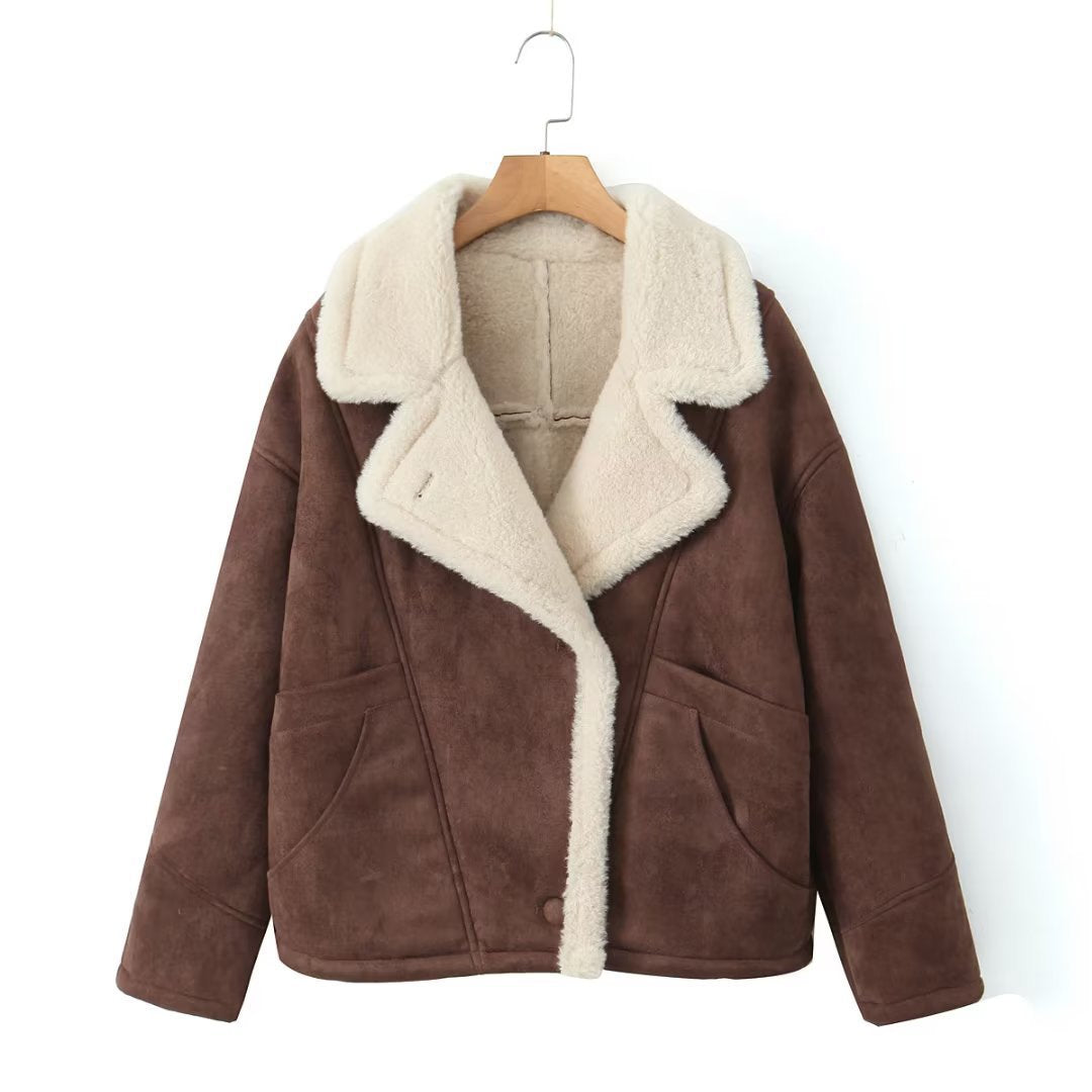 Damen weiche und warme Teddyjacke Krohn-e