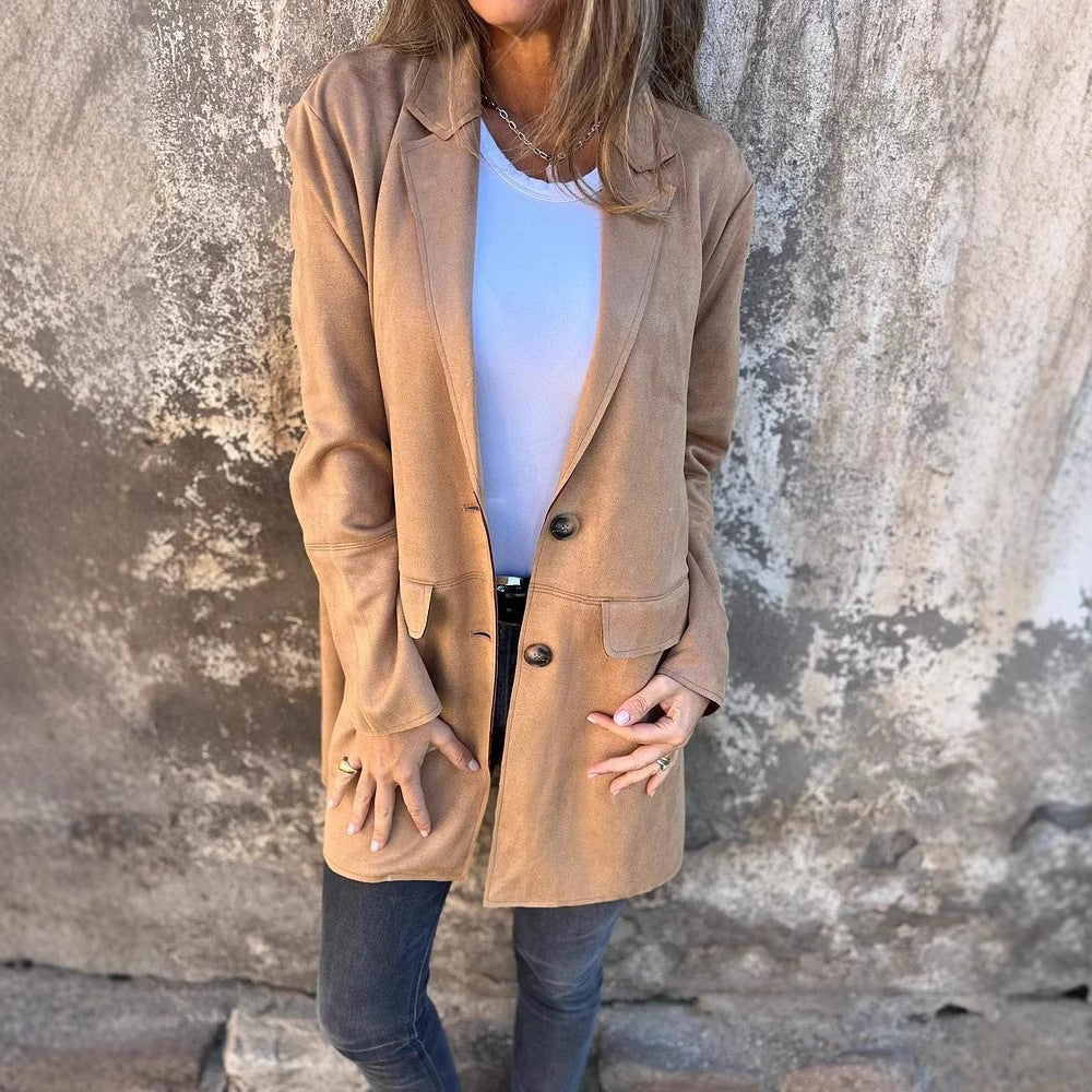 Damen modische und taillierte Longjacke Krohn-e