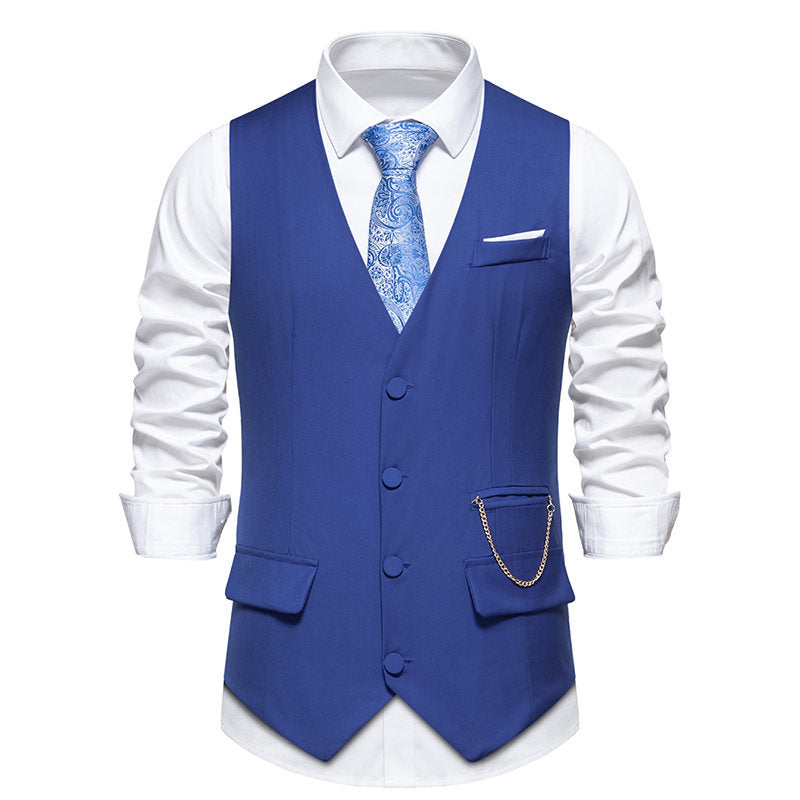 Herren elegante Anzugweste mit praktischen Taschen und modischem Design Krohn-e