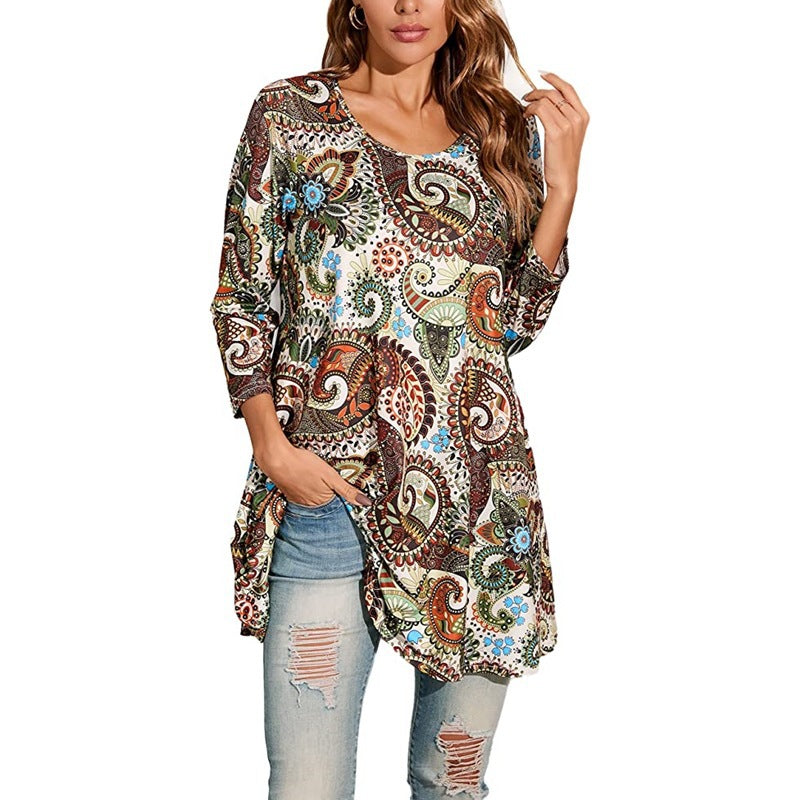 Damen Tunika mit einzigartigem Mandala-Druck Krohn-e