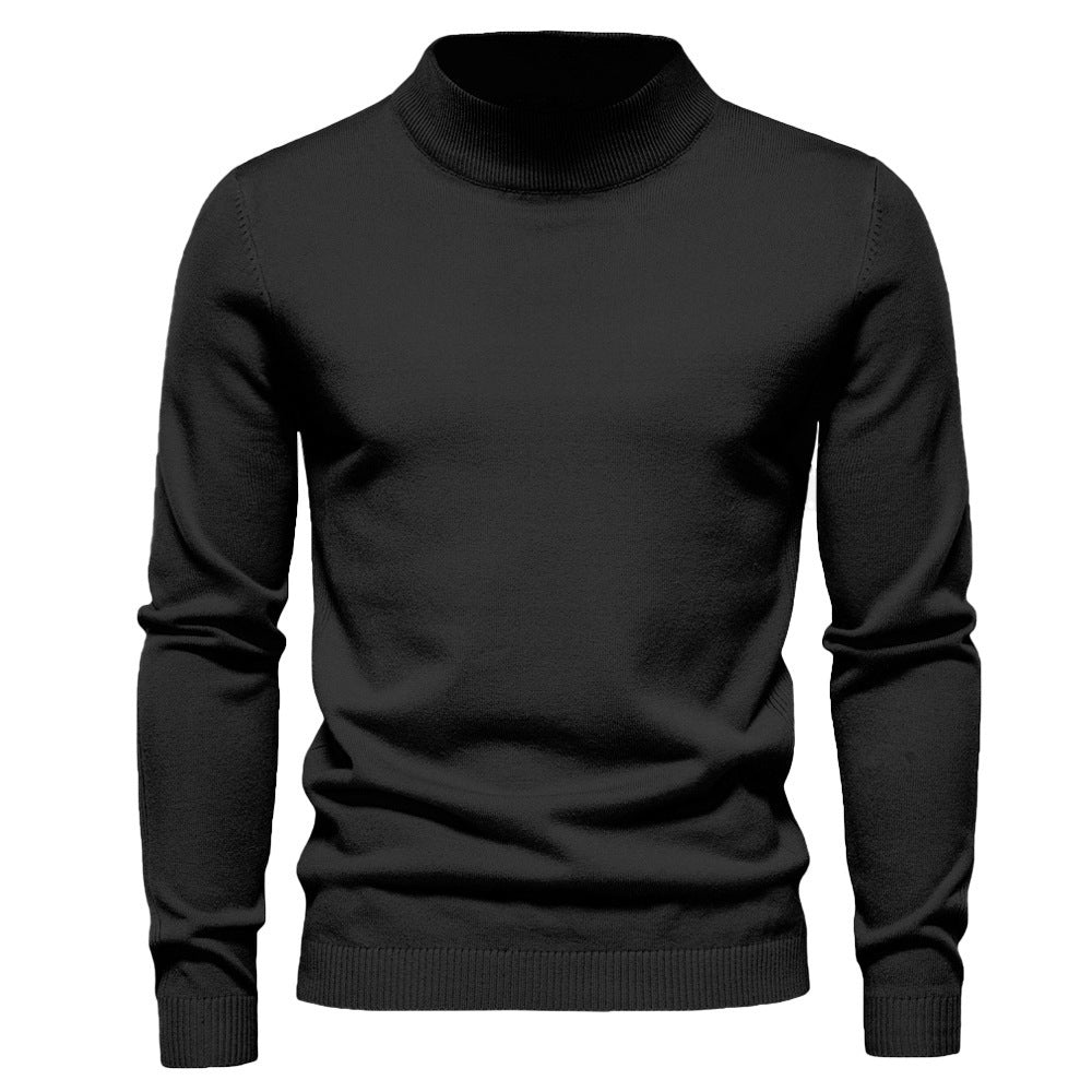 Herren eleganter Rollkragenpullover aus feiner Wolle Krohn-e