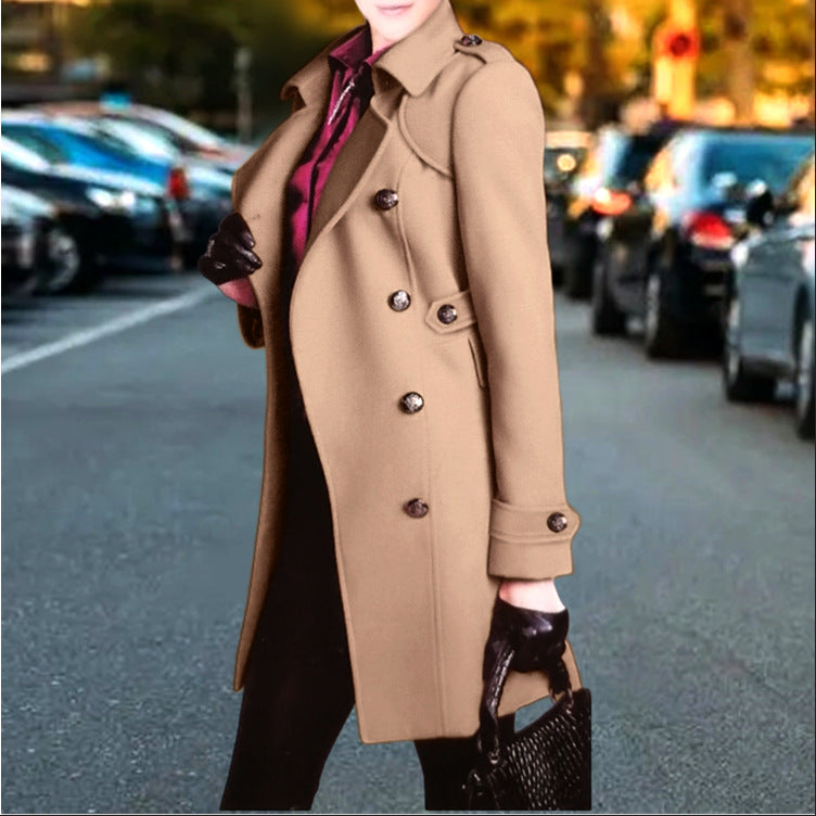 Damen trenchcoat mit doppelter Knopfleiste Krohn-e
