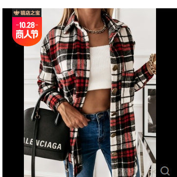 Damen Karomuster Überhemdjacke Krohn-e