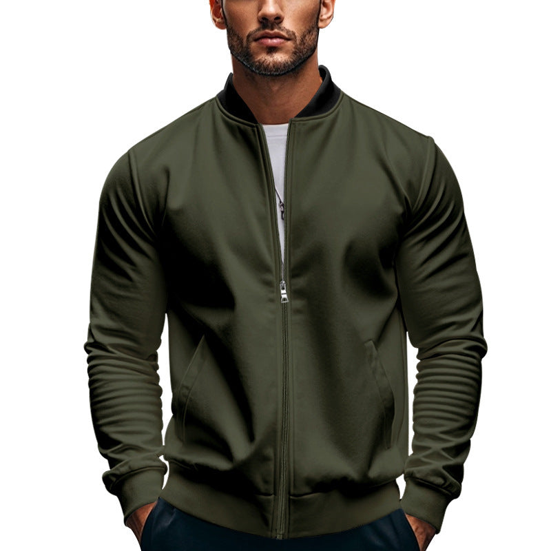 Herren sportliche Jacke mit praktischem Reißverschluss und atmungsaktiven Materialien Krohn-e