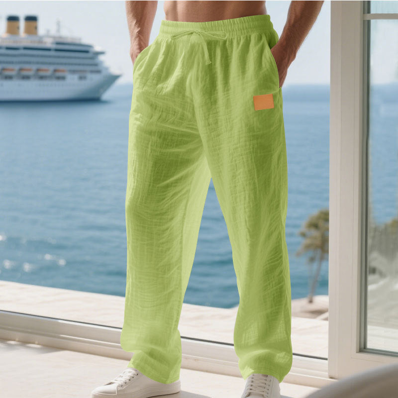 Herren Bequeme und luftige Sommerhose aus leichtem Leinenmaterial Krohn-e
