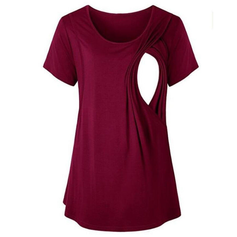 Fudus Damen-Kurzarmbody mit verdecktem Ernährungszugang