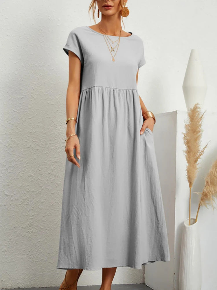 Damen Maxikleid aus leichtem, luftdurchlässigem Stoff Krohn-e