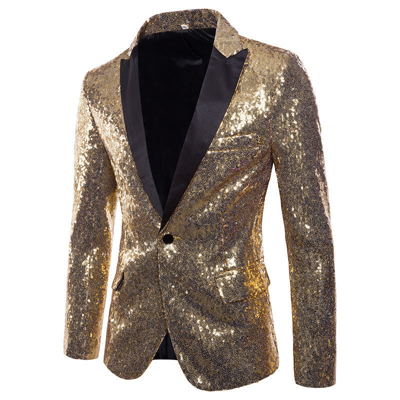 Herren Funktionsblazer mit Pailletten und klassischem Revers Krohn-e