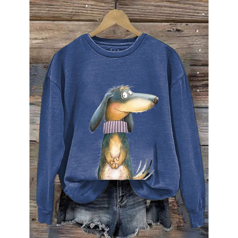 Spielerischer Damen-Hundepulli