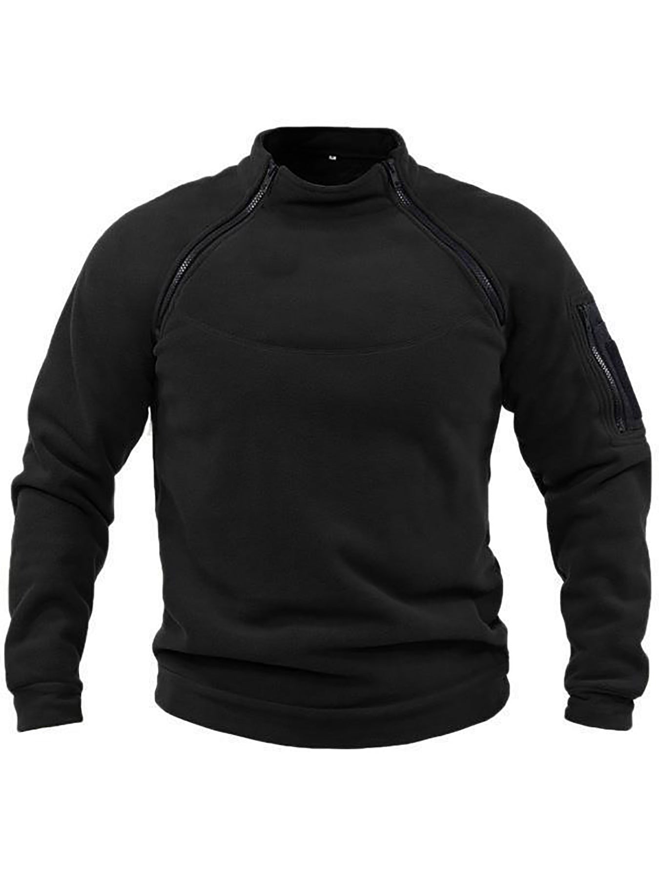 Herren Thermo-Fleecepullover mit hochschließendem Kragen und praktischen Taschen Krohn-e