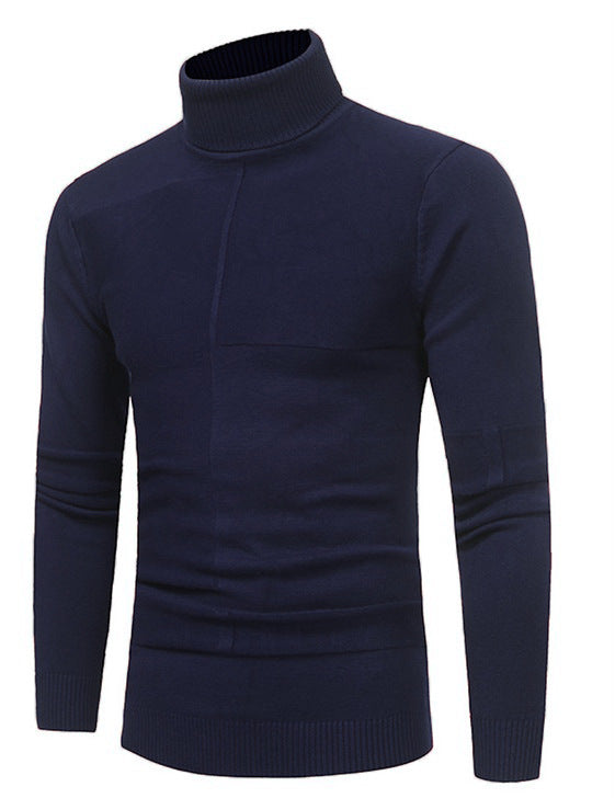 Herren Hochwertiger Rollkragenpullover aus weichem Strick Krohn-e