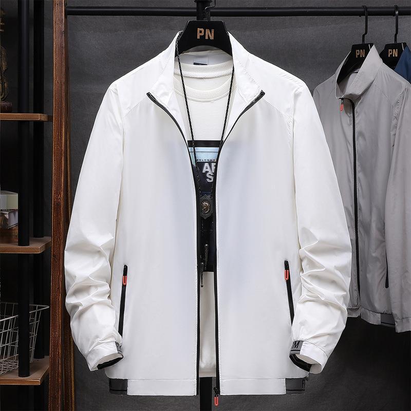 Herren leichte wasserabweisende Übergangsjacke mit praktischen Reißverschluss-Taschen Krohn-e