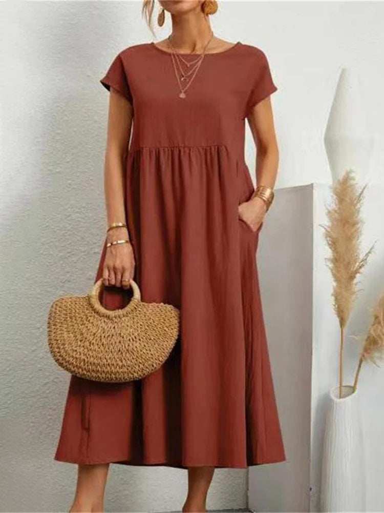 Damen Maxikleid aus leichtem, luftdurchlässigem Stoff Krohn-e
