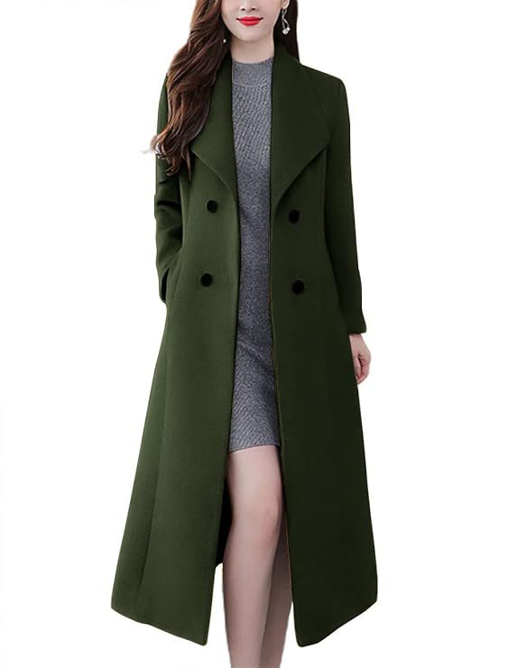 Damen Lange Wollmantel Krohn-e