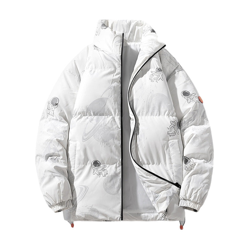Damen futuristische Steppjacke mit astronautischen Mustern Krohn-e