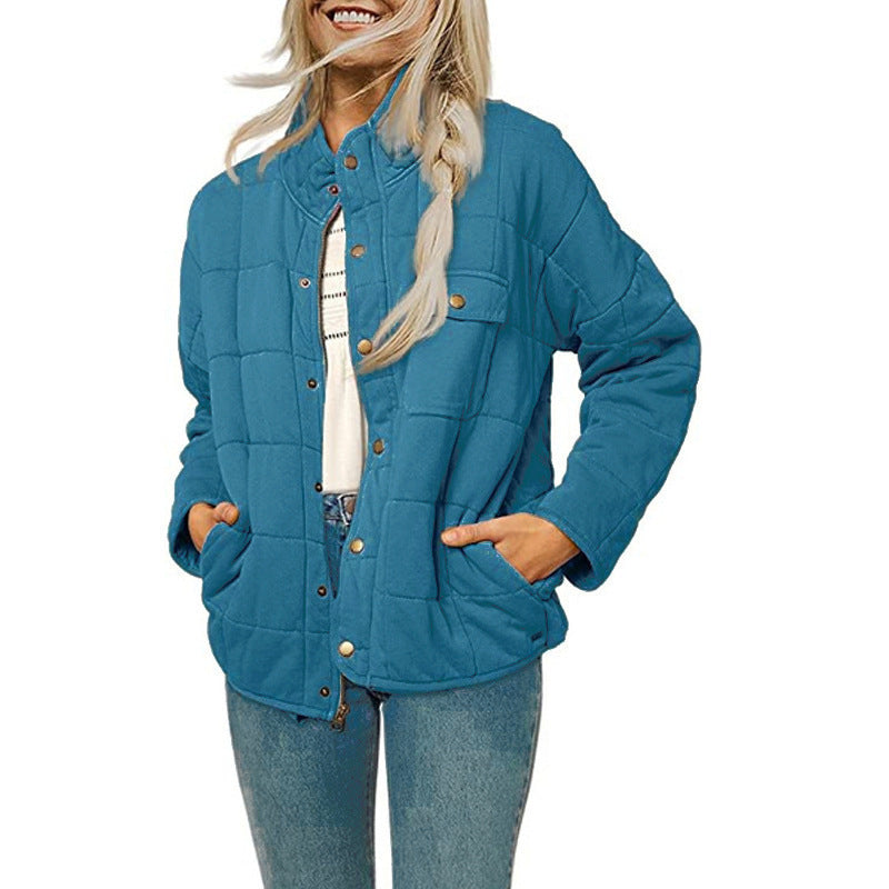 Damen Steppjacke mit dekorativem Knopf Krohn-e