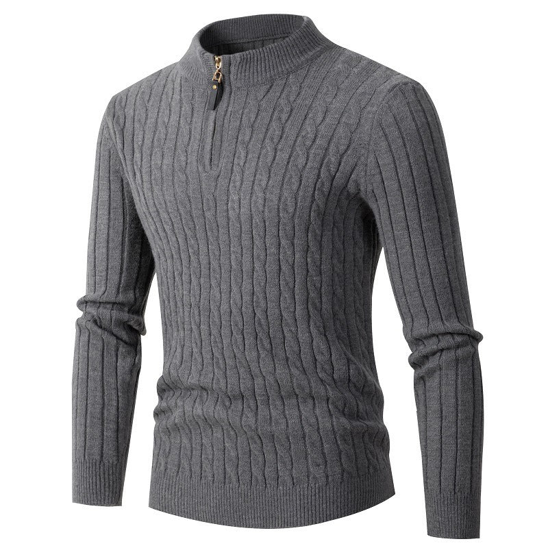 Herren modischer Rollkragenpullover mit Zipper Krohn-e