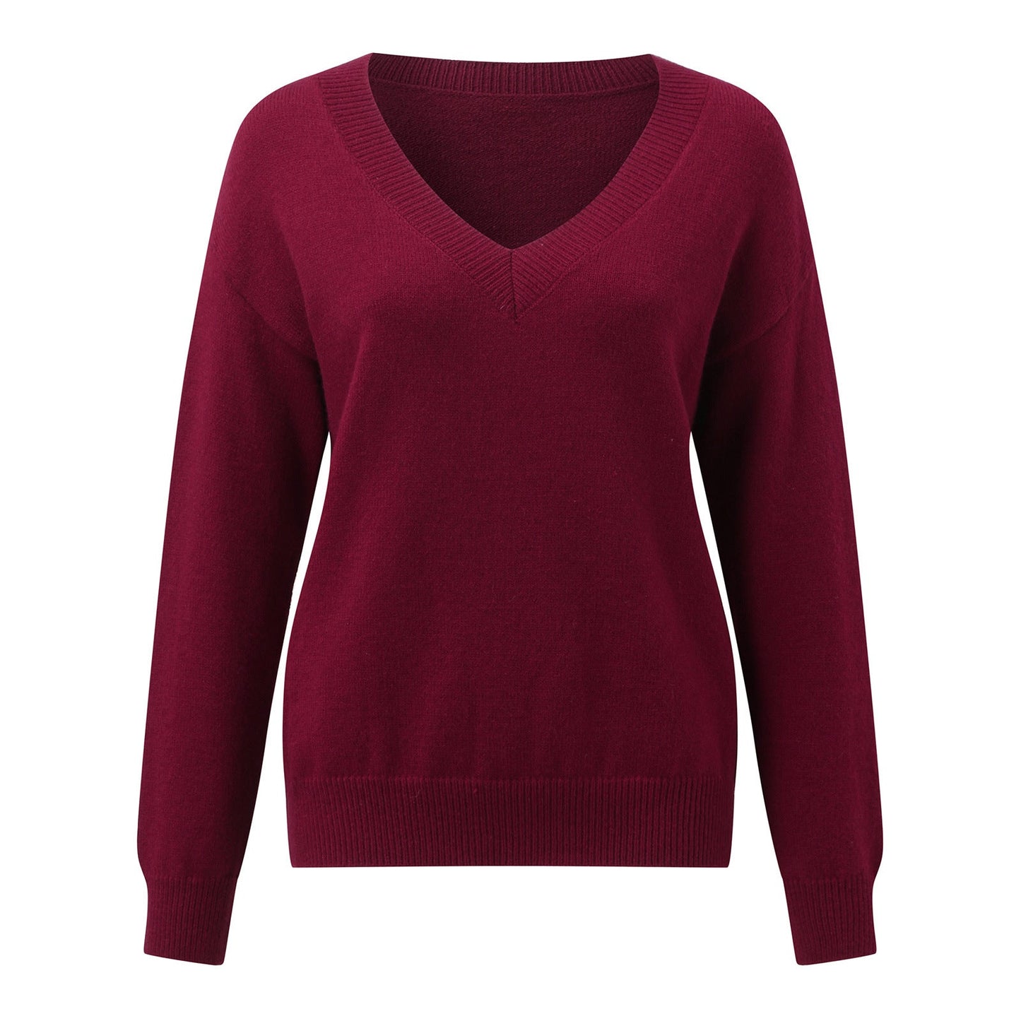 Damen eleganter V-Ausschnitt Pullover Krohn-e