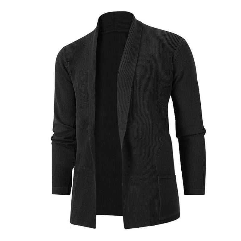 Damen Strickjacke mit modernem Schalkragen und seitlichen Taschen Krohn-e
